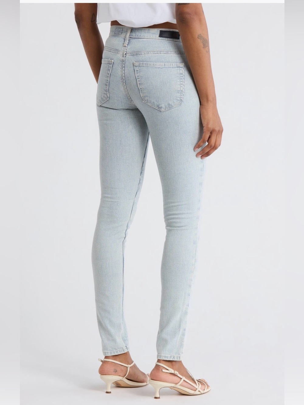 NWT AG Adriano Goldshmied Prima Low Rise Cigarette Jeans Sea Salt Wash, Size 26